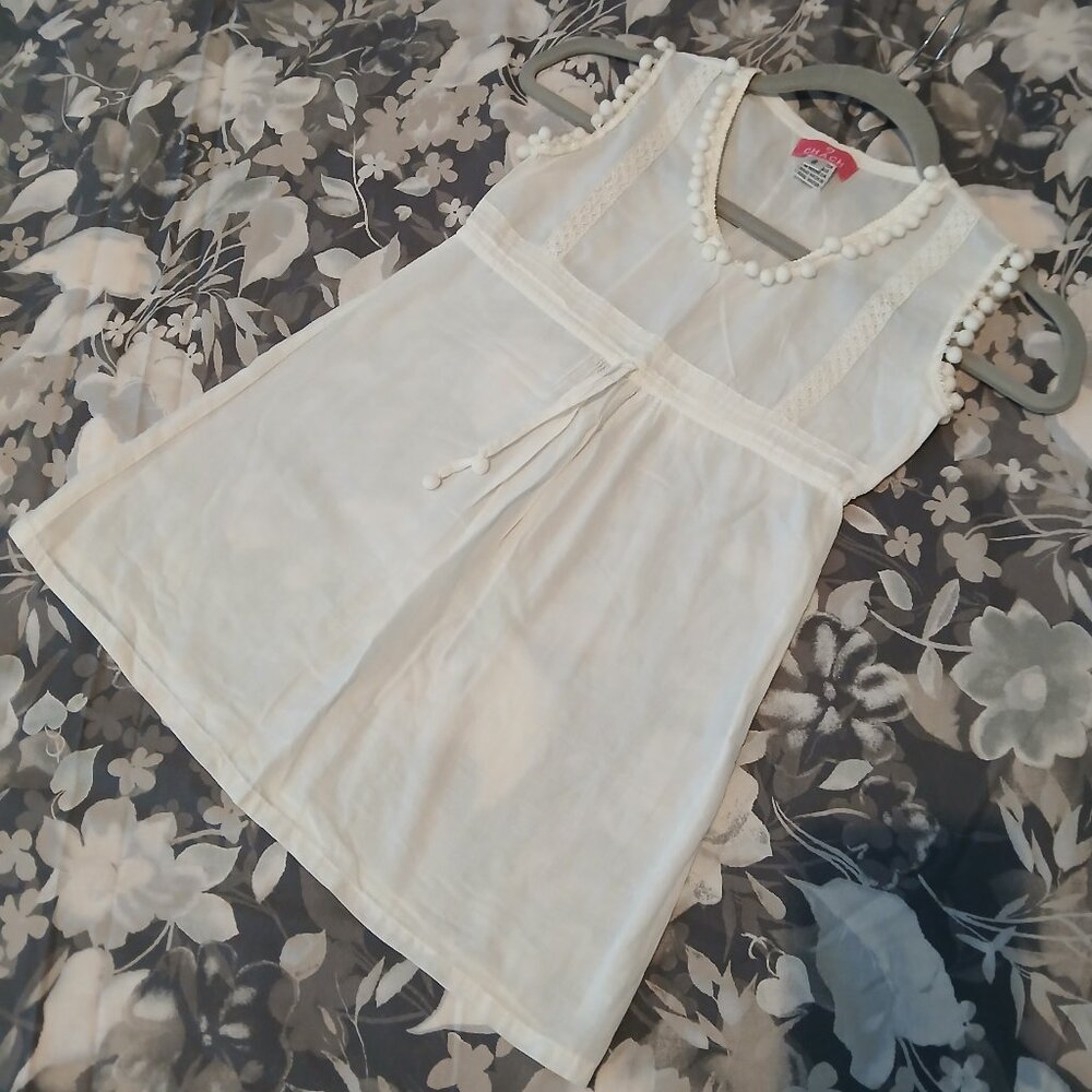 CHACH Lovely Cotton Beach Cover up - girls size 8